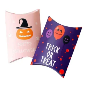 Custom Logo Printed Paper Pillow Box Wholesale
